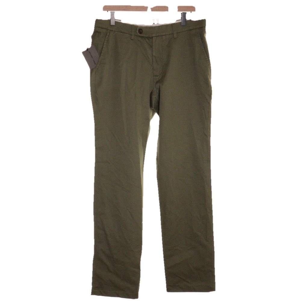 Spier & Mackay Mens Pants 34x34 Surplus Green Premium Cotton Chino NWT